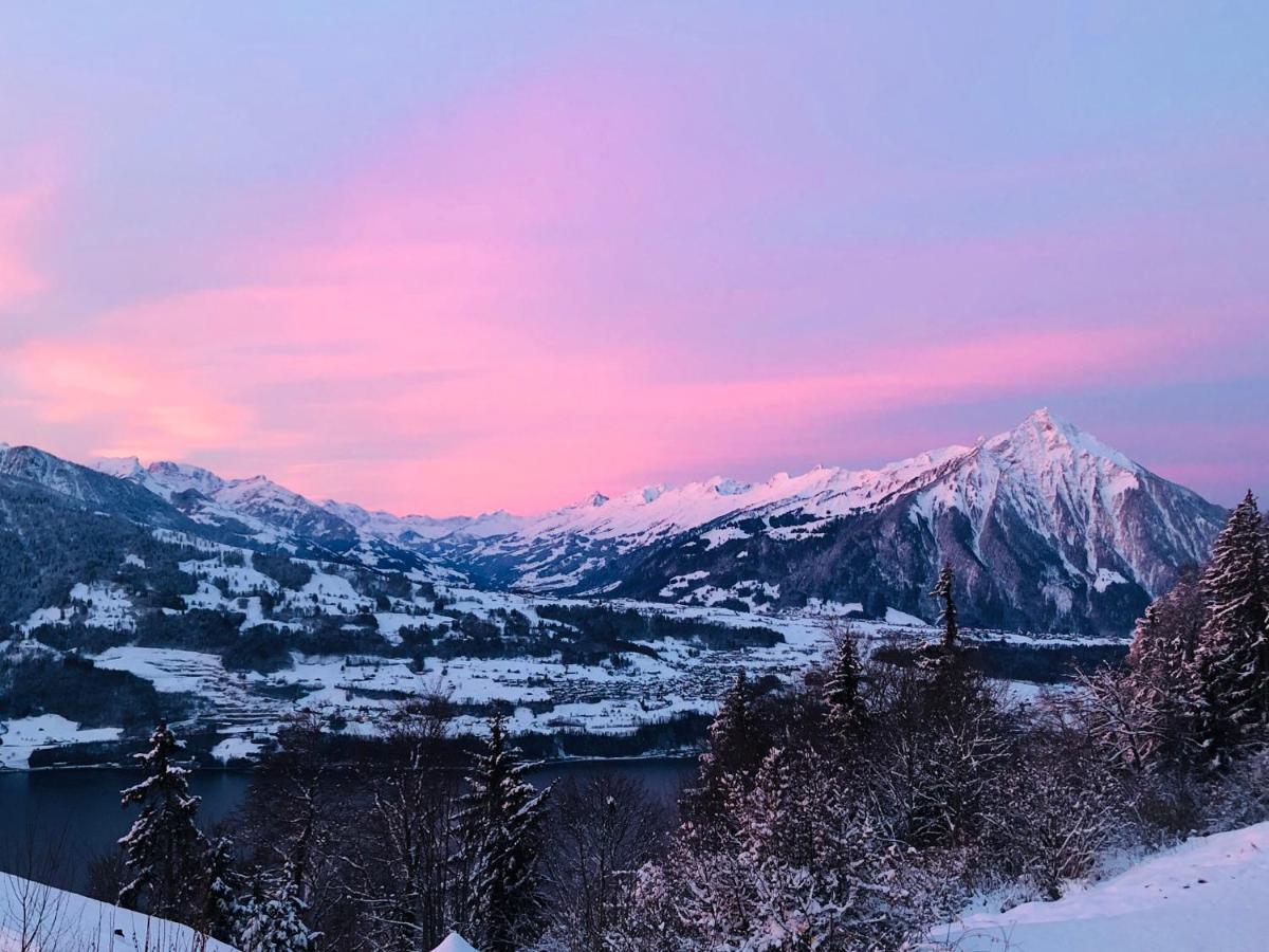 Wohnung Mit See Und Bergsicht Im Vier Sterne Hotel Beatenberg Dış mekan fotoğraf